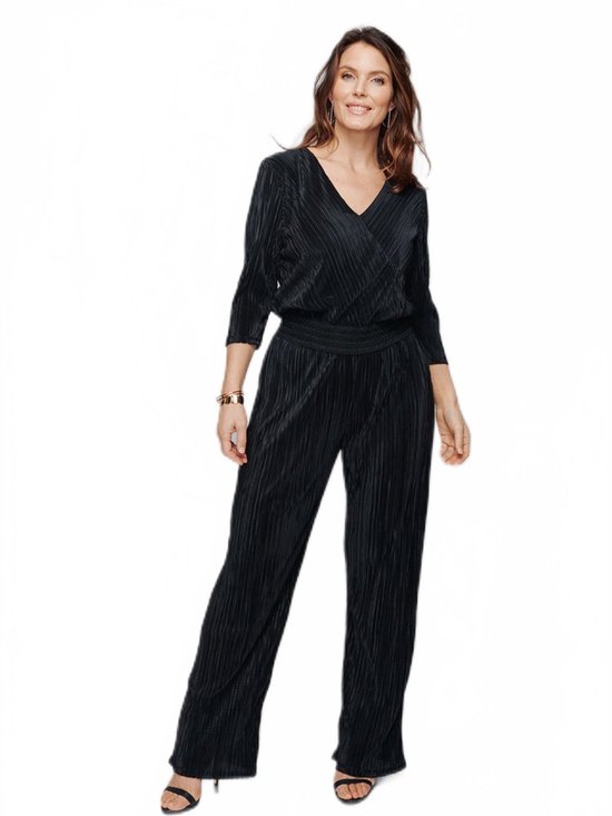 Ensemble pantalon en tricot à plis