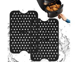 2pcs Air Fryer Silicone Pot - Silicone Air Fryer Liner - Reusable Non-Stick Air Fryer Basket - Air Fryer Accessory voor Thuis Keuken - Keukenbenodigdheden