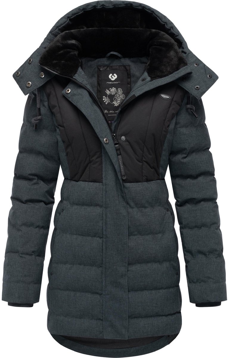 Ragwear Dames winterjas Ashanta Block