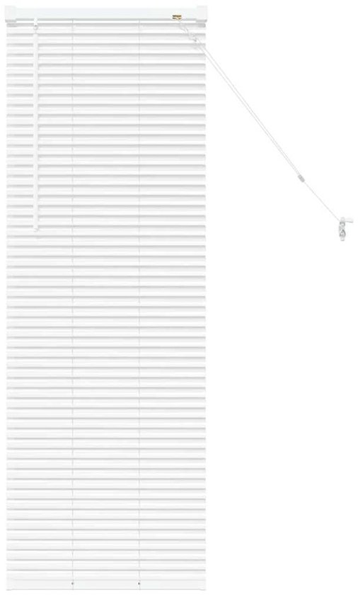 vidaXL - avec - rideaux - Anders - Wit - Aluminium