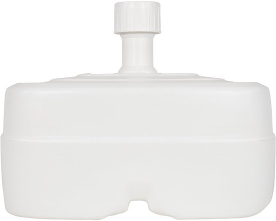 CN Continental Kunststof Parasolvoet Wit | Vulbaar 45 liter
