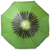 Strand parasol Kiwi - D160 cm - opvouwbaar - verstelbare hoogte - met opbergtas