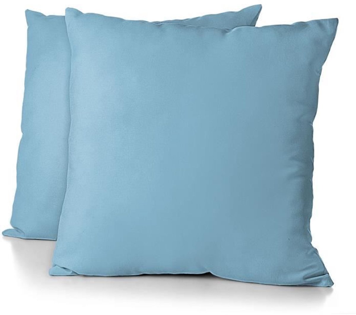 Set van 2 kussenslopen - HOME LINGE PASSION - HP72090 - 82 g microvezel - 63 x 63 cm - Hemelsblauw
