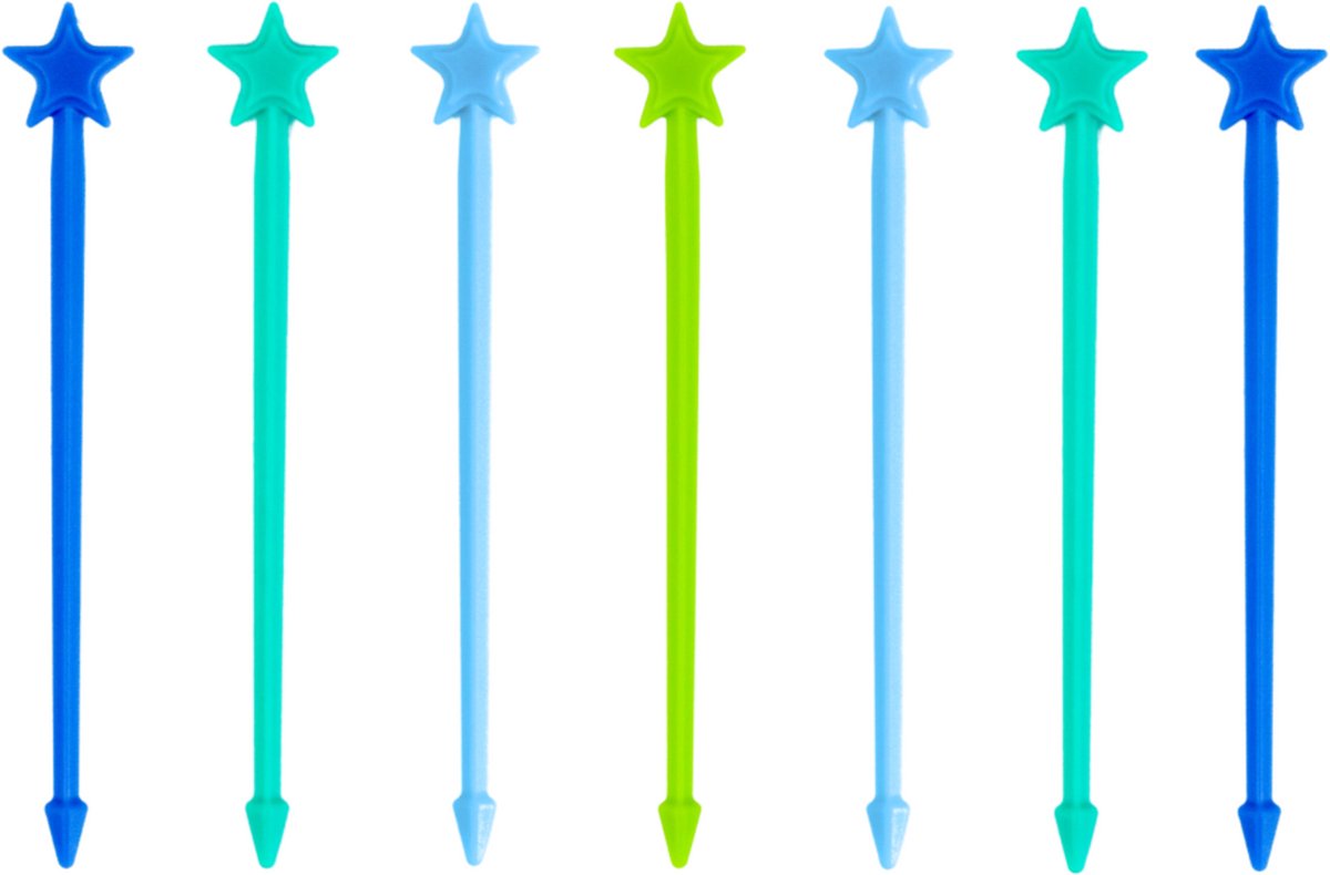 Lunch Punch Stix - Stervormige lunchprikkers - Burst (7 pack)