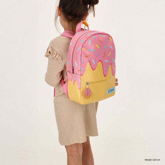 Zebra Trends Limited Edition - Roos Rugzak - Schooltas - Rugtas - Donut - Meisjes - Multi