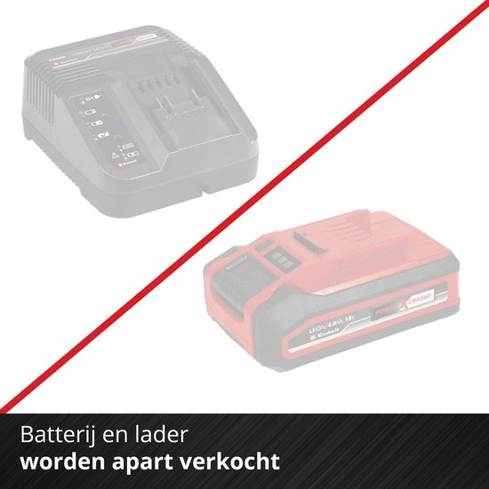 Einhell accu en oplader, apart verkocht.