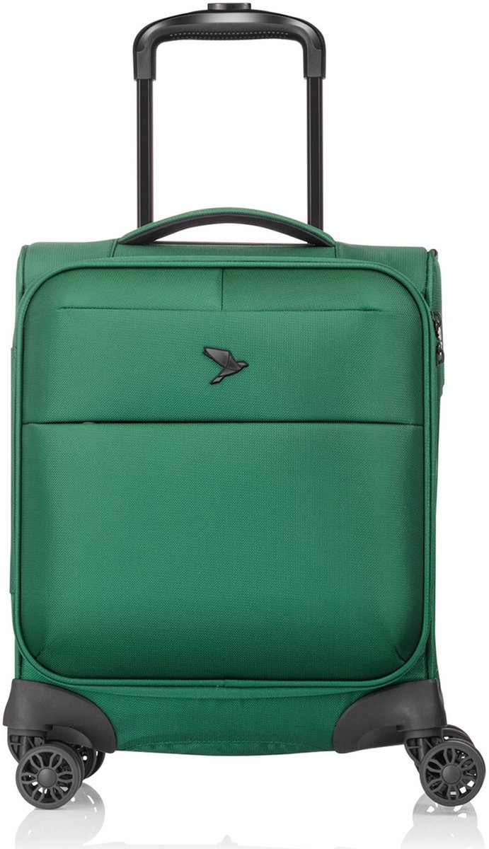 Pack Easy GoUp 4 wielen Cabinewagen XS 45 cm - Zachte bagage - TSA slot - grün