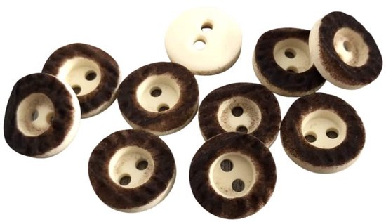 10 Knopen See You At Six Metalen Knoop Rosé Koper Glad 10mm - Knopen 10 Knopen 10 Stuks Met Twee Gaatjes
