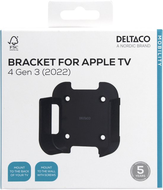 Deltaco Apple TV houder - Geschikt voor Apple TV 4K Gen 3 (2022) van Merkloos — afbeelding 5