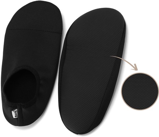 Maesy Antislip Schoentjes - Waterschoenen Kind - UV-bescherming - Anti Slip - Stop Uitglijden - Maat 36-38 - Zwart