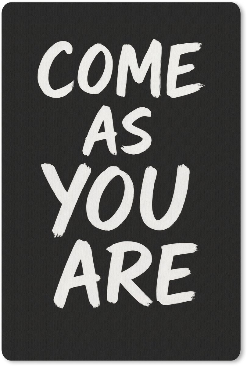 Muismat 18x27 cm - Mousepad Quote - Zwart - Simpel - Muismatten