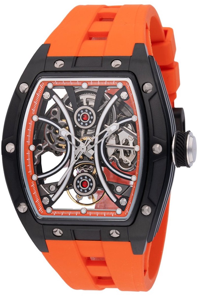 Invicta S1 Rally 49020 Heren Horloge - Waterdicht - Analoog - Automatisch Uurwerk - Roestvrij Staal met zwarte Wijzerplaat - 44mm