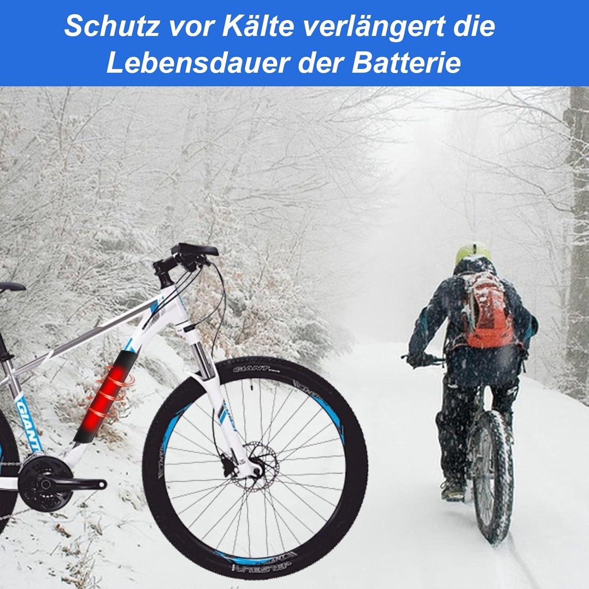 E-bike accubeschermhoes - Waterdichte hoes 28-45cm omtrek | Langere batterijduur & bescherming | E-bike accessoiresuitbreiding