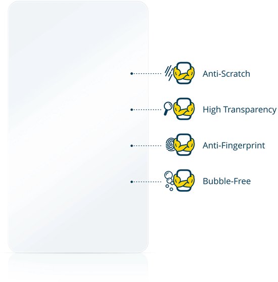 BROTECT - Screenprotector voor Radiomaster MT12 - Folie Beschermfolie transparant (6 Stuks)