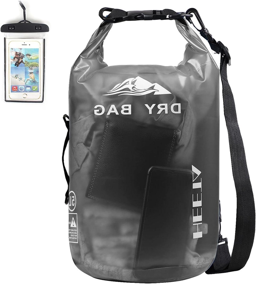 Waterdichte Dry Bag 5L/10L/20L Roll Top met Waterdichte Telefoon Case (IPX7)