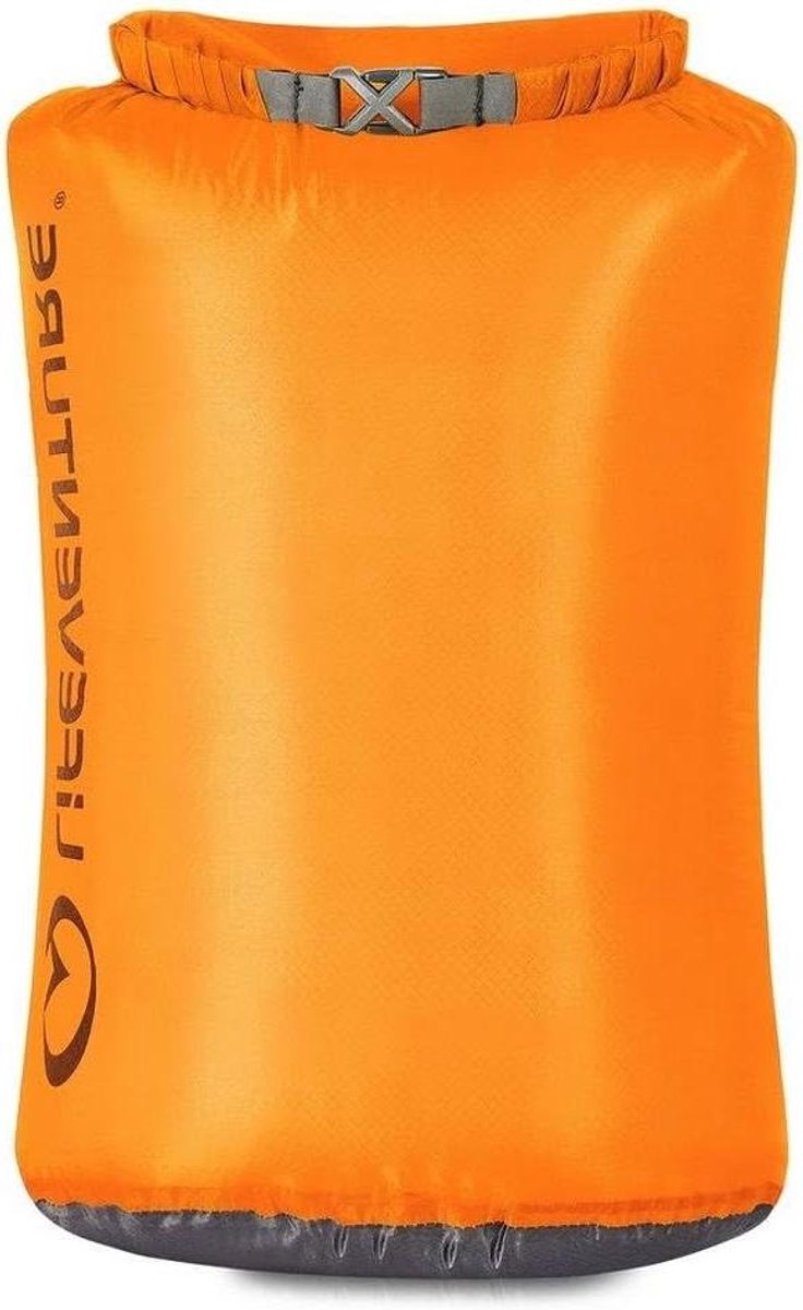 15 liter Ultralichte Dry Bag gemaakt van gesiliconiseerde Rip-Stop stof met volledig getapete naden - Waterdichte droogzak voor kajakken, kamperen, wandelen, reizen, varen en watersport - Oranje