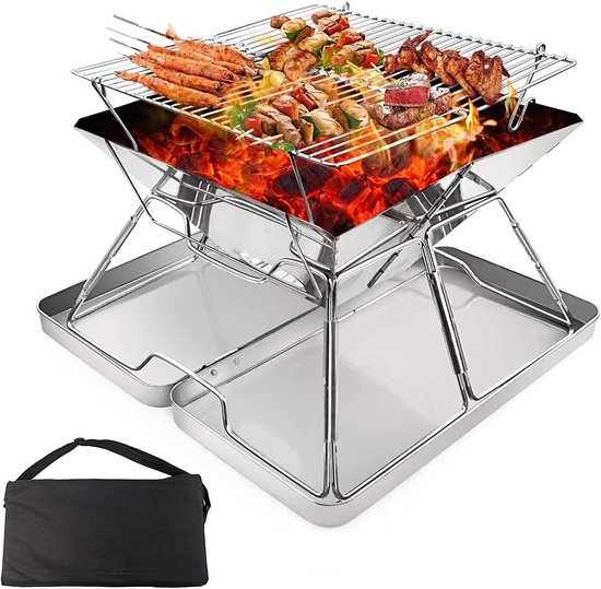 Barbecuegrill, Barbecuegrillmand, Roestvrij staal Gegrilde Vis