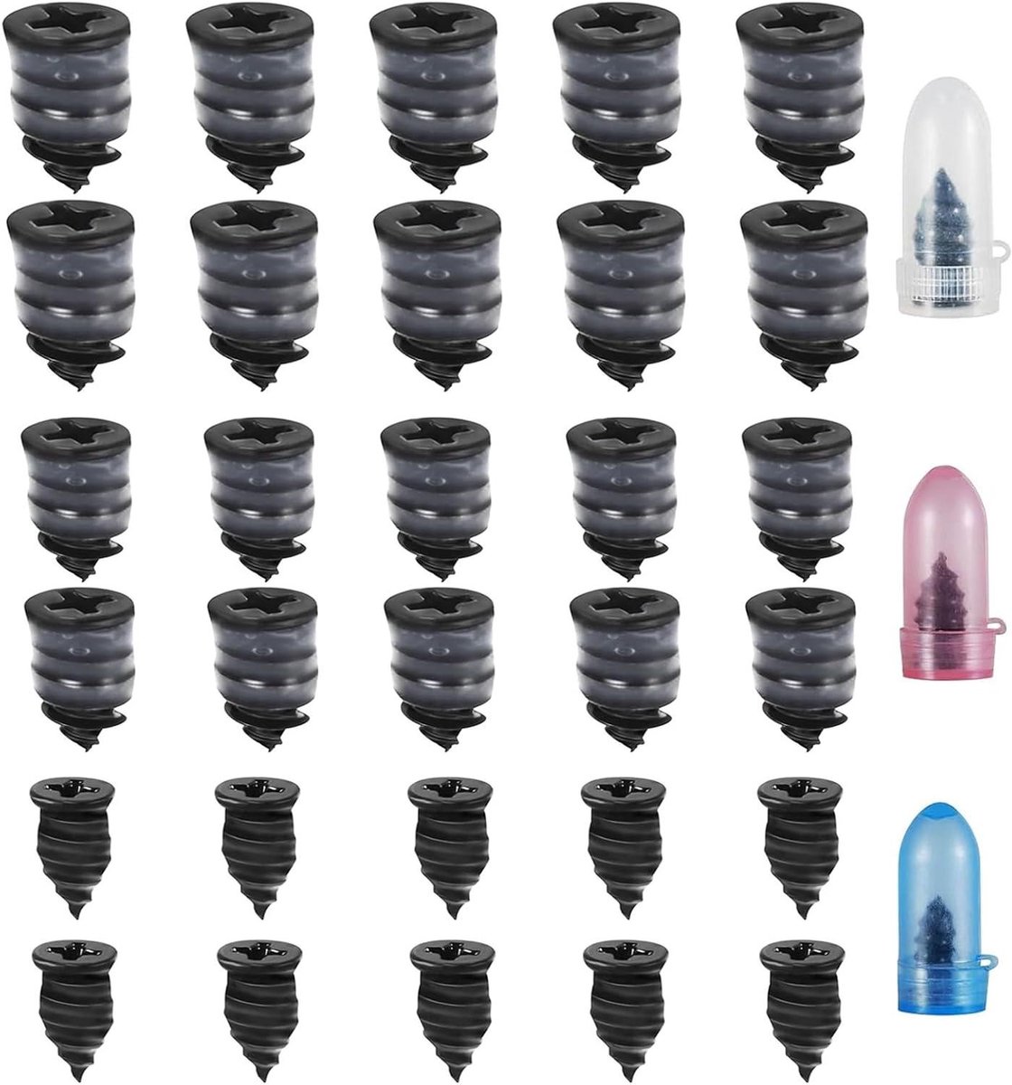Bandenreparatieset met 30 stuks reparatiespijkers voor auto, motorfiets en vrachtwagen