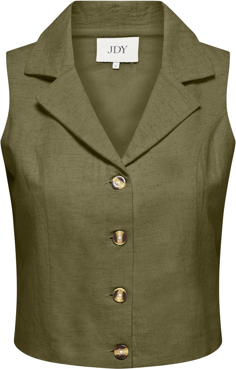 JDY - JDYMILAN LINEN S/L WAISTCOAT TLR - Dames - Vesten