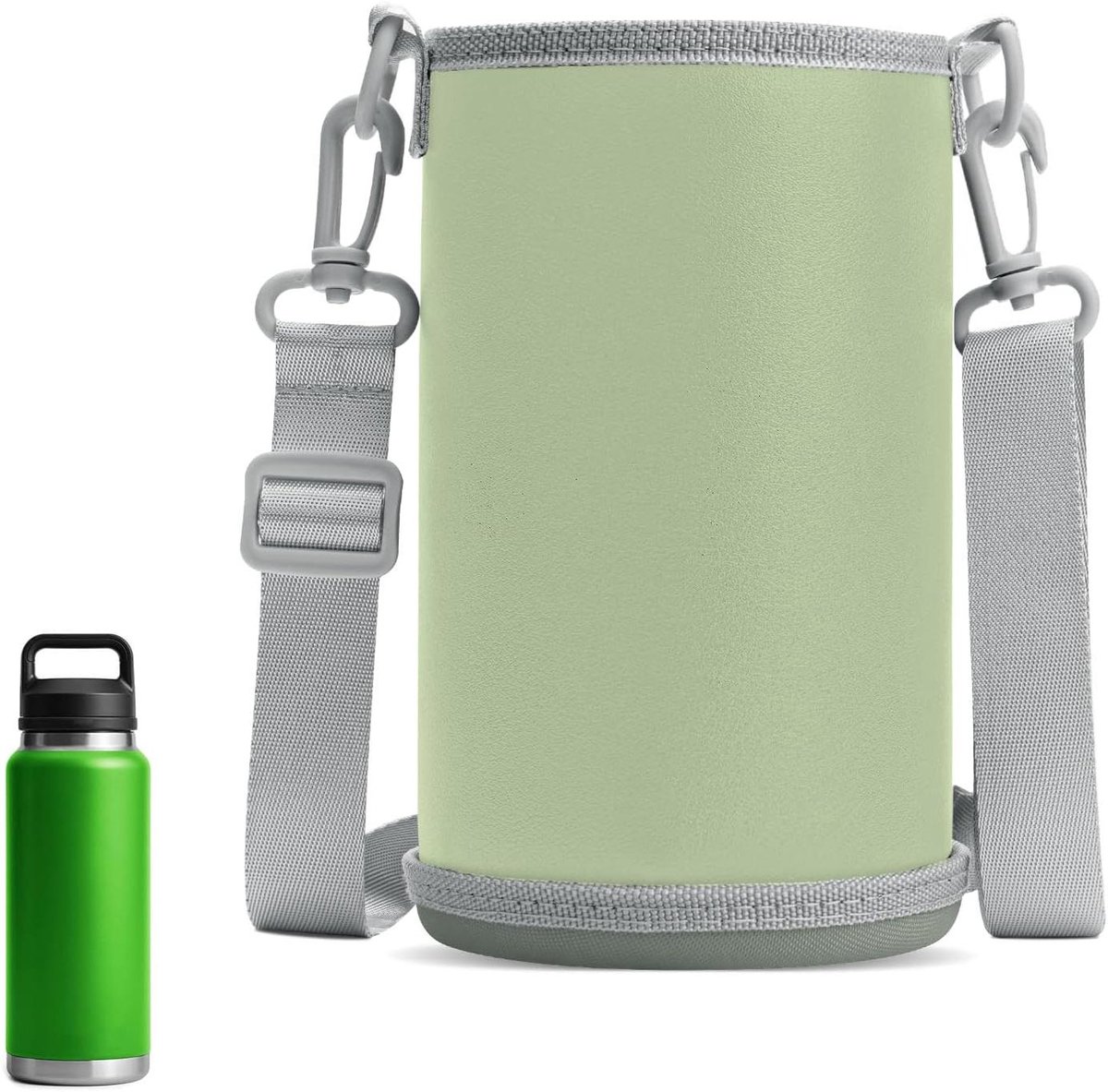 Allecto Plus - Waterfleshouder met riem voor harde basis waterflessen - 32oz - Inclusief schouderriem - Nalgene Sustain compatibel