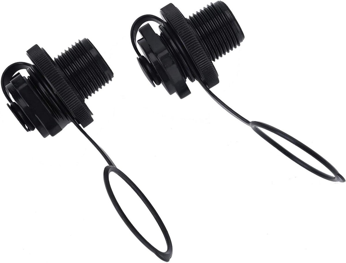 Allecto Plus - 2 stuks Vervangende Schroef Boston Ventiel voor Opblaasbare Rubberboot - Boot - Zwembad - Handig in Gebruik