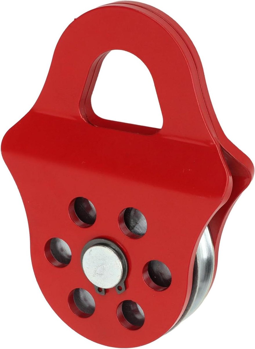 Allecto Plus - Voor de titel: Zwaar belastbare lier katrol 4T trekcapaciteit - Rood - Voor Tractor ATV UTV