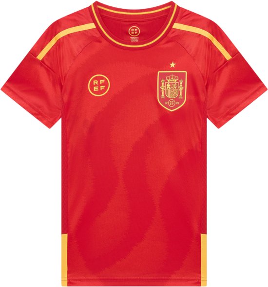 Foto: Spanje thuis shirt kinderen maat 152 voetbalshirt kinderen voetbalkleding sportkleding jongens en meisjes