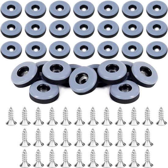 shinfly 24 stuks viltdoppen voor stoelen, diameter 24 mm