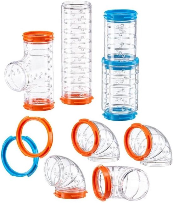 Photo inspiration: Fresh Look at Tubes Set Cage Accessory For Hamsters Total 9 Pieces With
