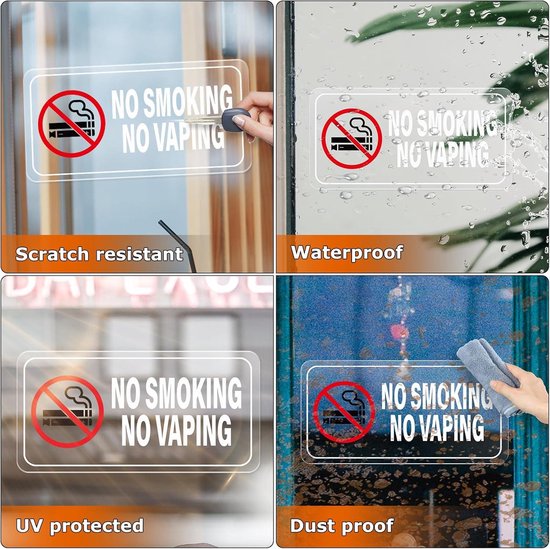 No Smoking Stickers - Verboden te Roken Borden voor Binnen en Buiten ...
