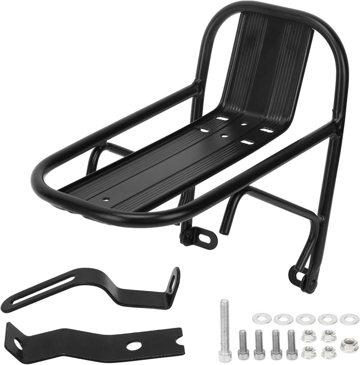 Allecto Plus - Bagagerek van Aluminiumlegering voor Bagagedragers van Mountainbikes - Fiets Accessoire met Draagvermogen - Zwart - Duurzaam en Lichtgewicht - Eenvoudige Montage