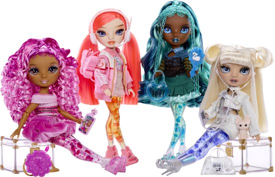 Rainbow High Sparkle and Shine-pop Leilani met magische luchtbellen in haar benen, roze haar, modepop van 28 cm van Rainbow High — afbeelding 2