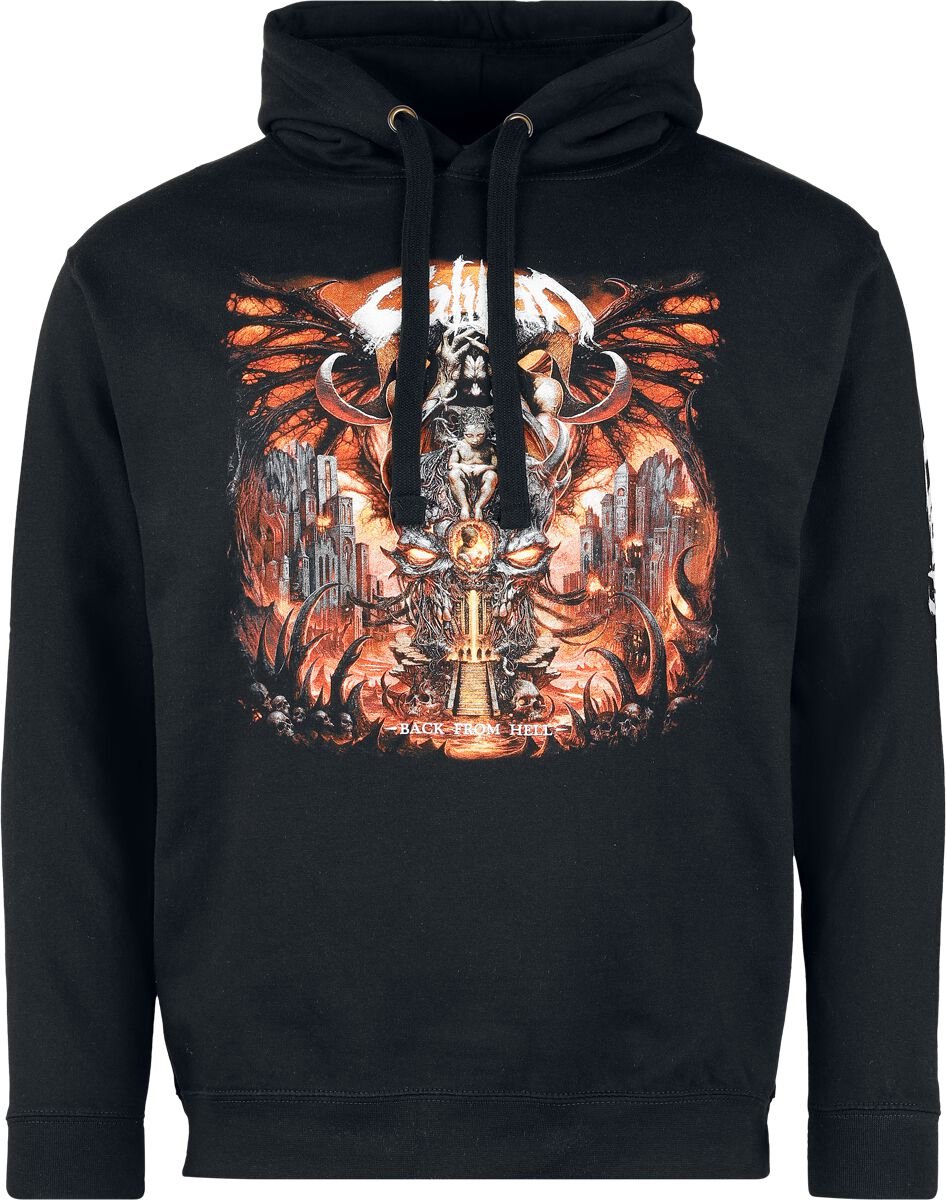 Caliban Back From Hell Heren Trui met capuchon - zwart - M