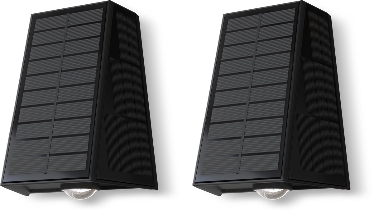 Applique Led Luce Calda 3 Watt Pannello Solare 5v Lampada Da Parete Esterno Ip65