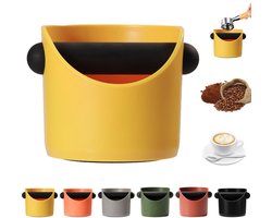 Ibenzoa® Praktische Afklopbak voor Koffiedik met Geluidsdempende Klopstang en Tampermat