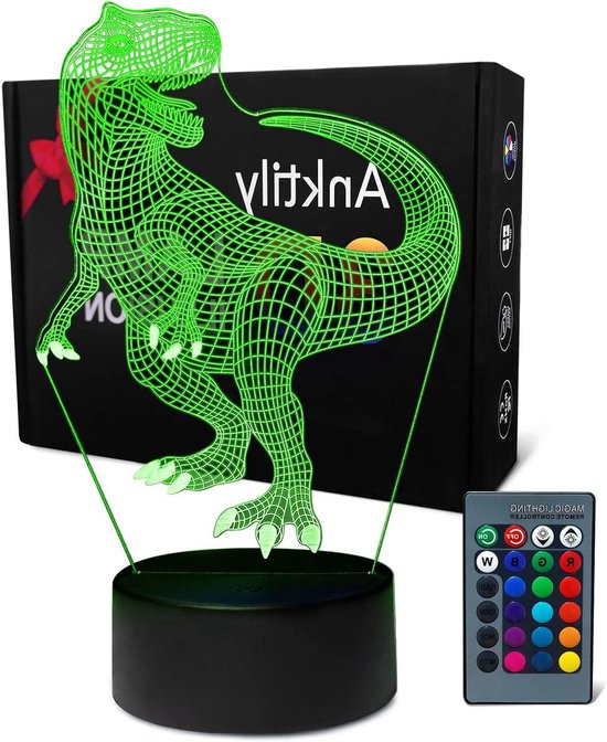 ANVRIL ELF Vliegtuig-nachtlampje voor kinderen, 3D-illusielamp