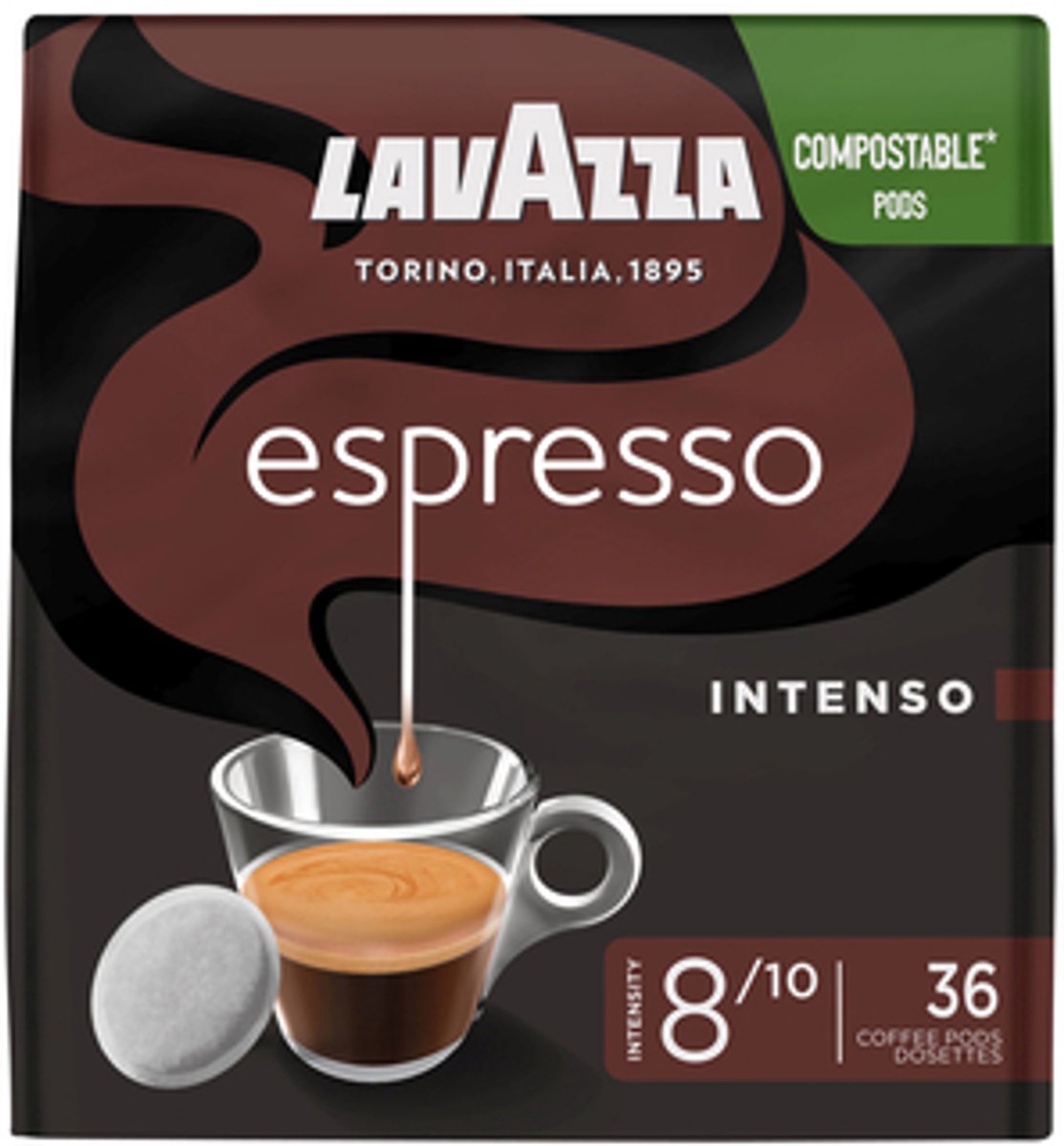 Lavazza - senseo compatible koffiepads - Intenso
