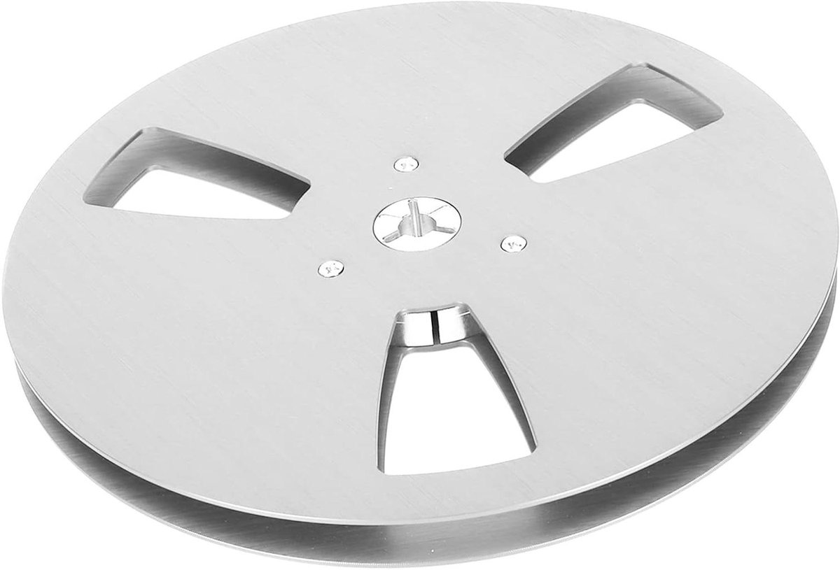 Allecto Plus - 7 Inch Lege Opnamerol voor Reel Tape - Aluminium Legering - 3 Gaten - Audio Machine Onderdelen - Zilverkleurig