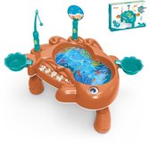 Bol.com Kiddel Interactieve Visspel Watertafel Kind – Oranje – Incl. Visjes Hengels & Dierengeluiden – Educatief Waterspeelgoed ... aanbieding