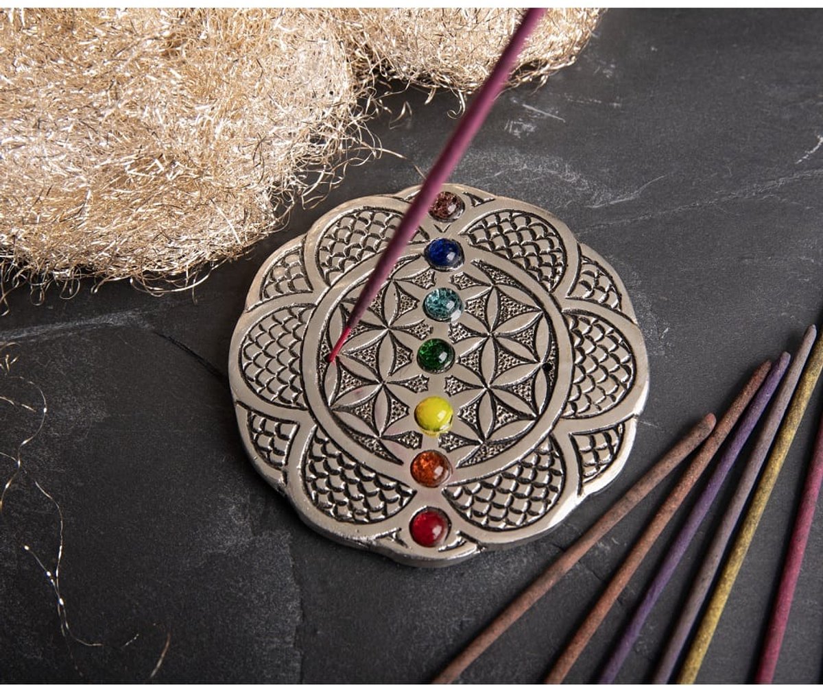 Wierookhouder Levensbloem Chakra