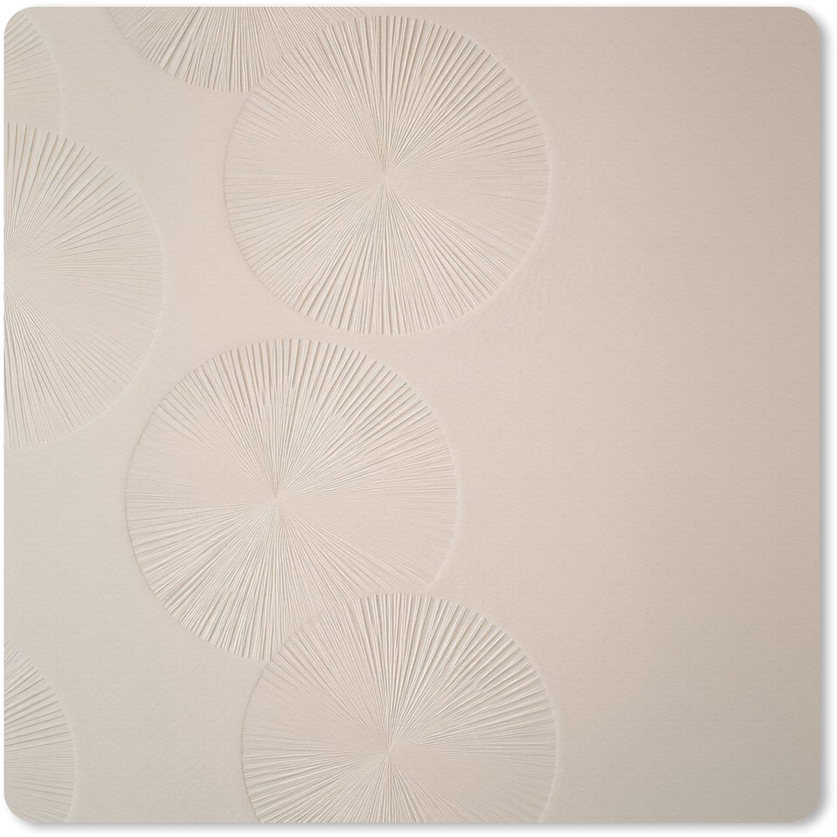 Muismat 20x20 cm - Mousepad Japandi - Beige - Modern - Muismatten