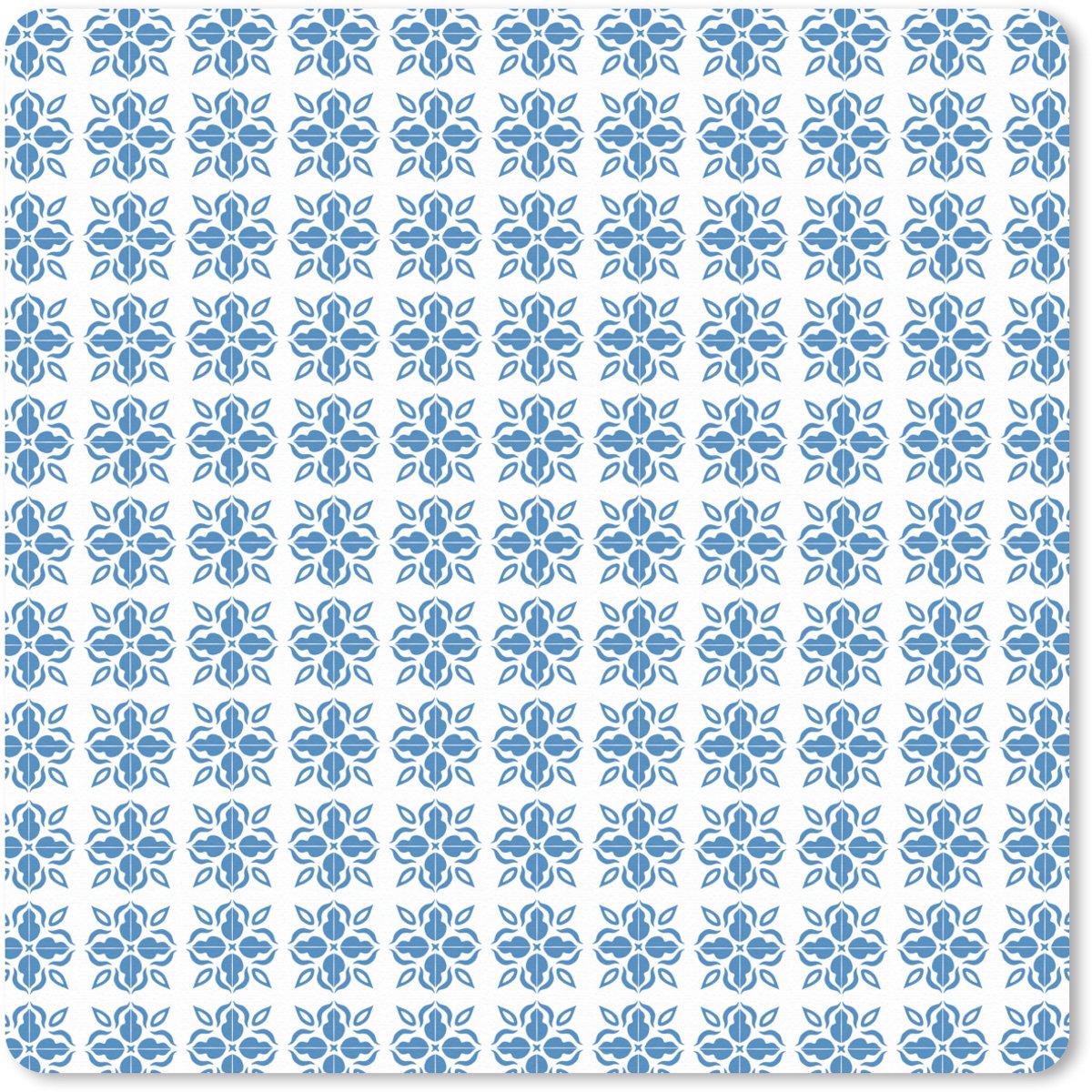 Muismat XXL 50x50 cm - Bureau onderlegger - Bureau mat Zee - Sfeer - Blauw - Wit - Bureaumat - Gaming mousepad xl - Bureaulegger groot - Computer deskmat