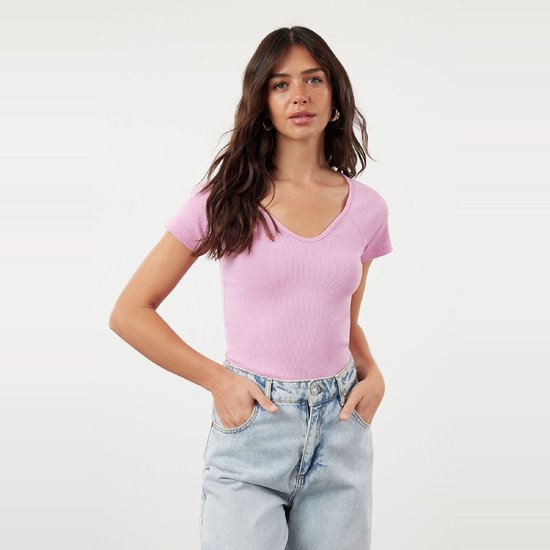 Trendyol Witte Getailleerde Katoenen Stretch Gebreide Blouse Twoss21Bz0579