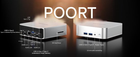 Geekom A7 Mini-PC - AMD Ryzen 9 7940HS - 32GB RAM - 2TB SSD