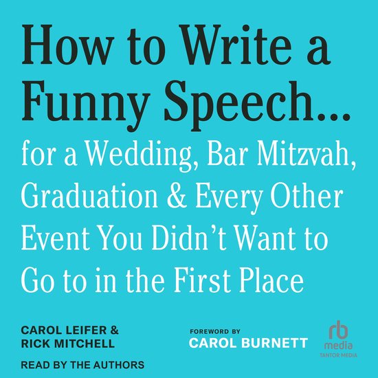 How to Write a Funny Speech . . . - cover
