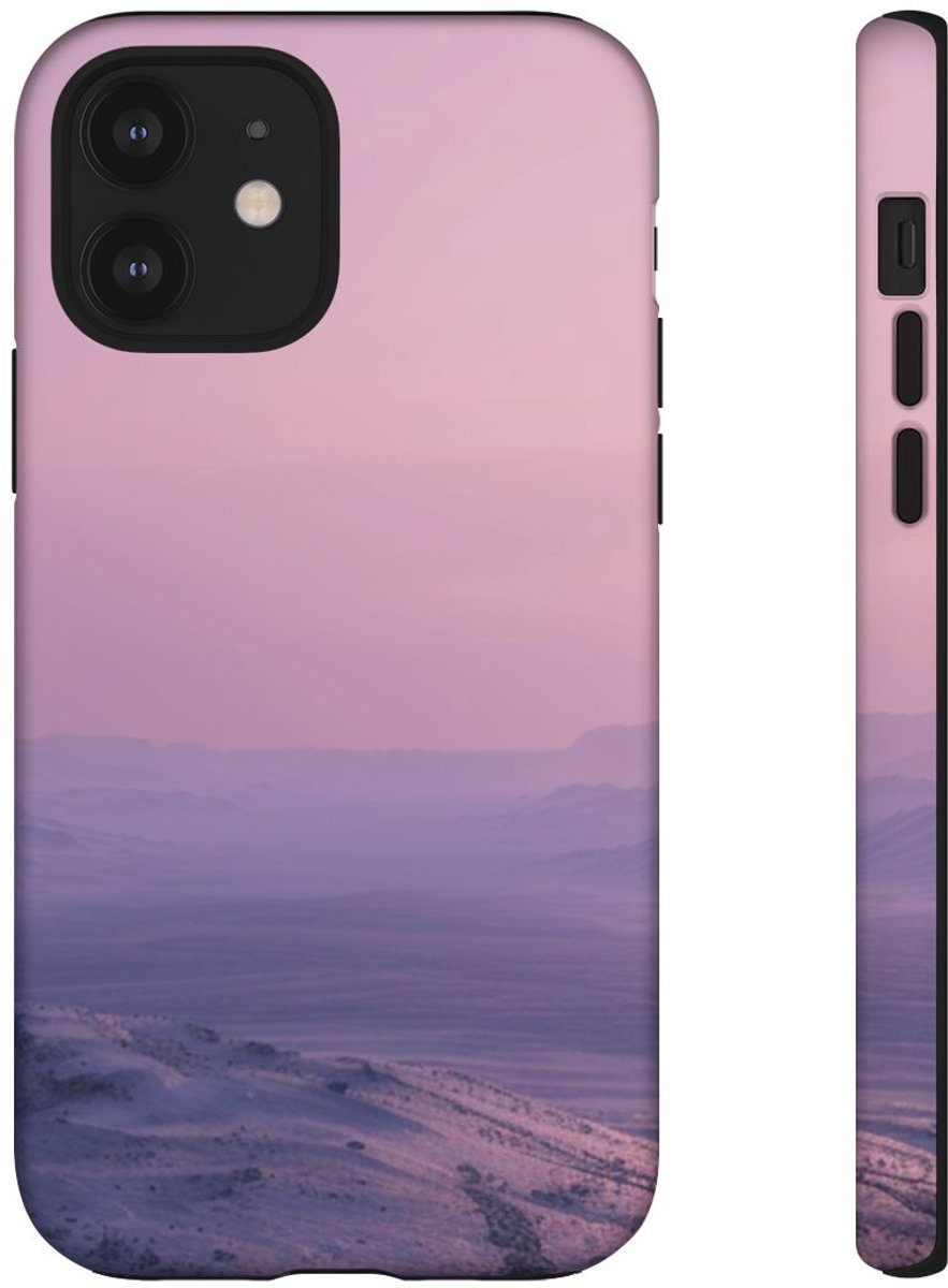 Buitenaards Landschap met Twee Zonnen – Telefoonhoesje Geschikt voor iPhone 12