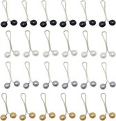 48 Pieces Hijab Pins for Women Muslim Faux Pearl Clips U Shaped DIY Boutonniere Alloy Decorative Brooch Safety Scarf Hijab Pins for Wedding Dress Accessories