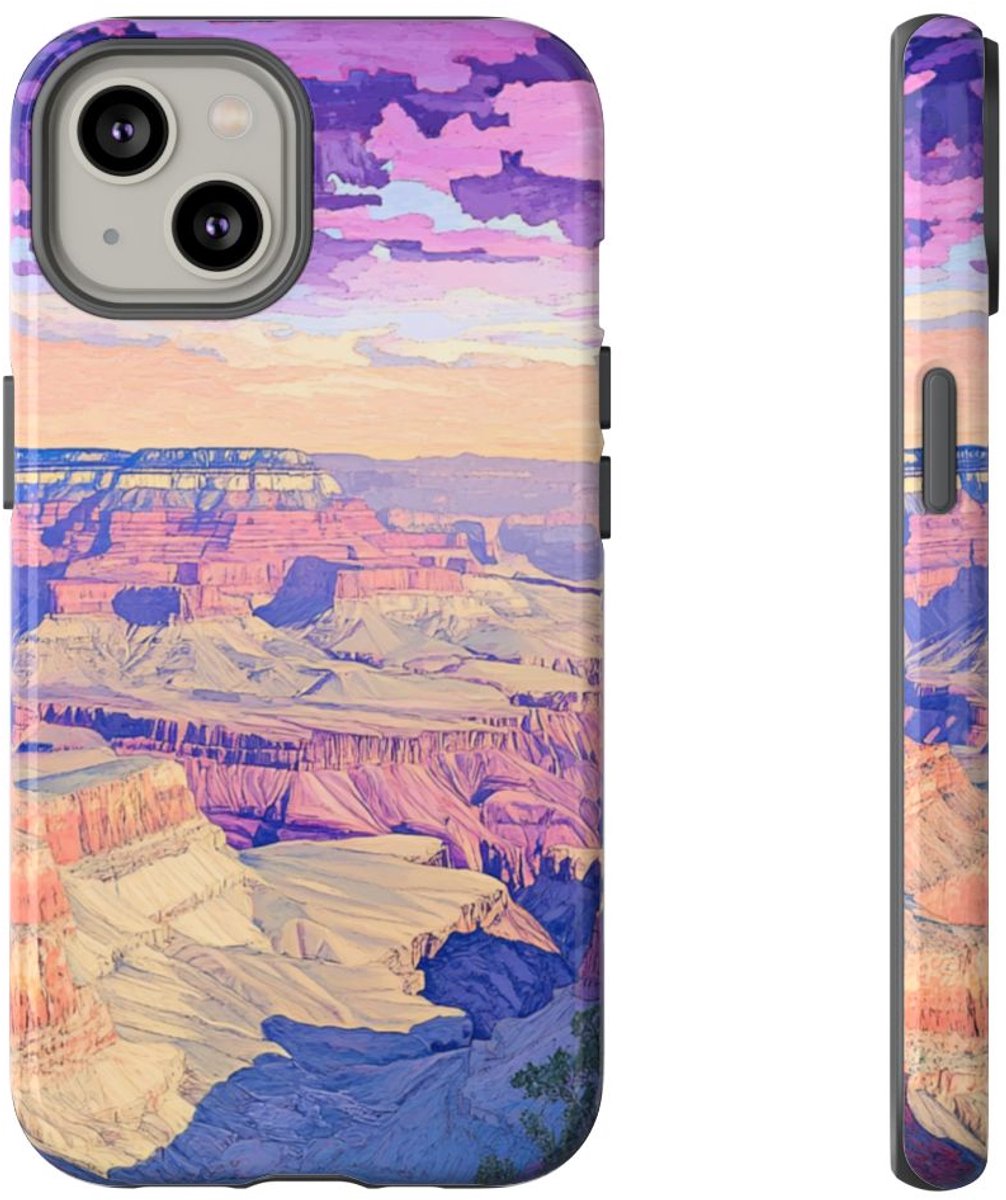 Kleurrijk Canyonlandschap – Telefoonhoesje Geschikt voor iPhone 14
