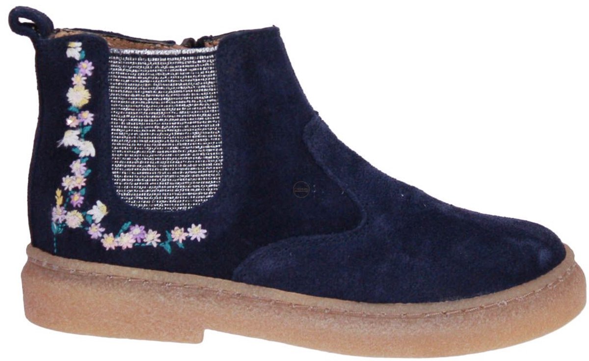Pom d'Api Trix Jod Zip Brod Enkellaars Blauw