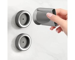 2-pack magnetische föhn accessoire houder voor aan de muur, geschikt voor Dyson Supersonic föhn en geschikt voor Dyson Airwrap styler, opbergruimte voor föhn accessoires voor aan de muur, inclusief bevestigingsmateriaal
